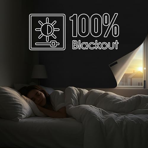 100% Blackout Curtains for Bedroom