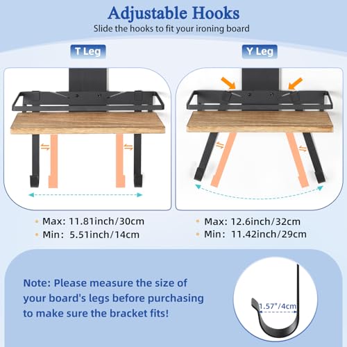 Ironing Board Hanger Wall Mount