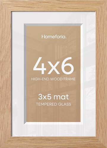4x6 Natural Oak Picture Frame