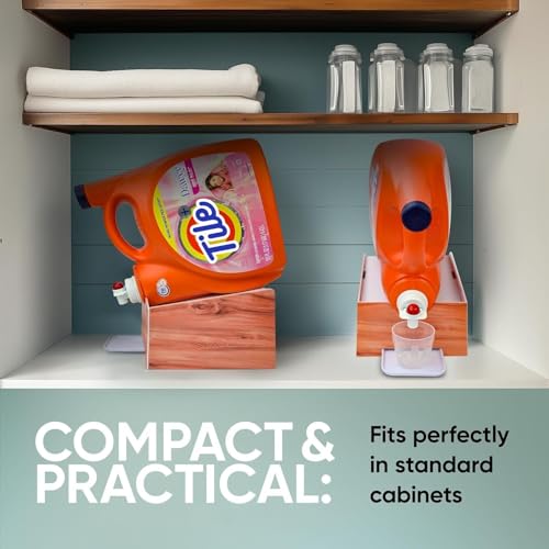 Liquid Laundry Detergent Dispenser Holder with Drip Tray