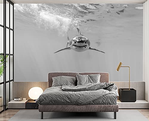 Shark wall Mural Wallpaper for Bedroom 103" x 69" (49 Sq Ft)