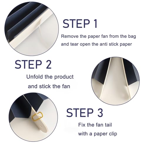 Blue Party Decorations Navy Blue Hanging Paper Round Fan Bulk 16inch (30 Count)
