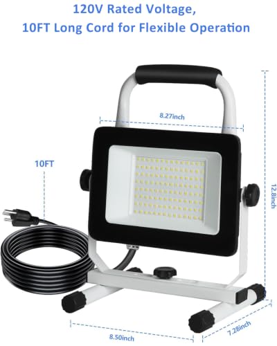 6000 Lumen LED Work Light with Stand