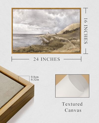 Framed Canvas Wall Art Vintage Decor