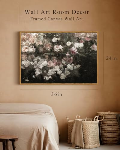 Framed Canvas Wall Art Vintage Decor