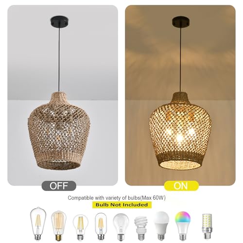 Rattan Pendant Light (3 Count)