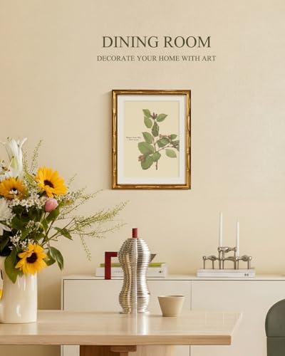 Gold Framed Bamboo Wall Art