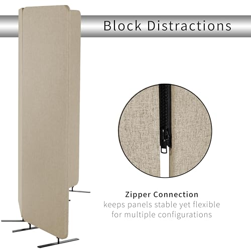 Freestanding 72 x 66 inch Privacy Panel