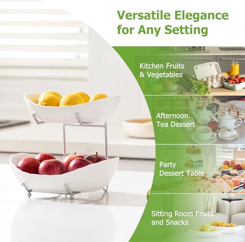 2 Tier Fruit Bowl (3 Count)