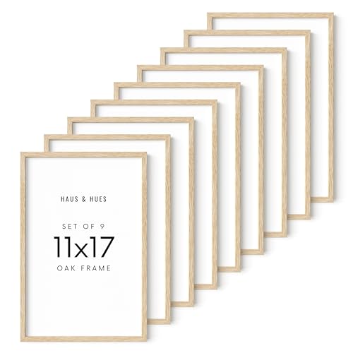 Beige Oak Wood 12x16 Picture Frame (9 Count)