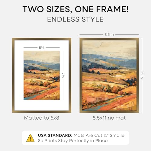 8.5x11 Bronze Picture Frame