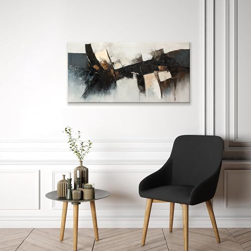 Abstract Wall Art Small Size Wall Art Home Wall Decor Artwork Modern Black Canvas Art Wall Decor Painting Prints Pictures For Bedroom Office 20"X 40"