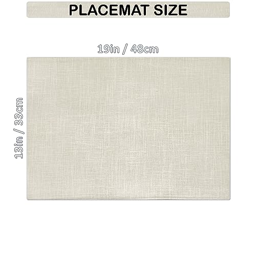 Placemat Set Washable Place Mats for Parties (4 Count)