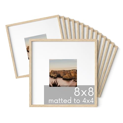 Beige Oak Wood 8x8 Picture Frames