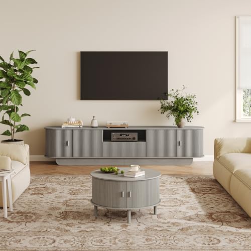 Round Coffee Table with Storage