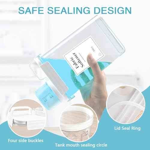 3 Pack Laundry Detergent Dispenser (294 Fl Oz)