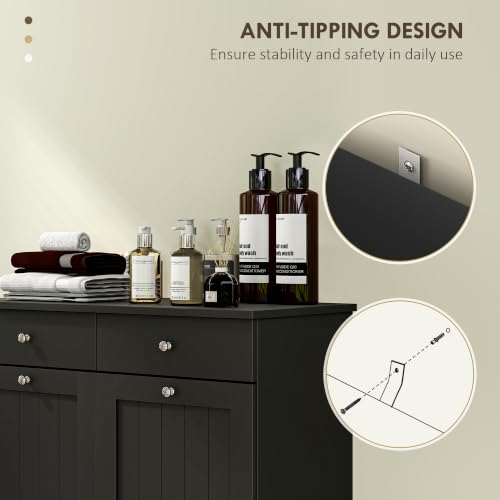 Laundry Cabinet with 2 Removable Baskets