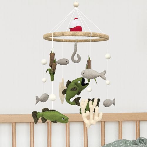 Baby Mobile for Crib Fishing Crib Mobile for Boys Baby Shower Gift