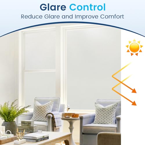 Frosted Glass Window Privacy Film (9.56 Sq Ft)