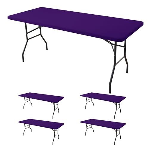 Spandex 6ft Table Cover Fitted (4 Count)