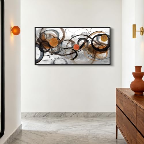 Black and Orange Picture Artwork