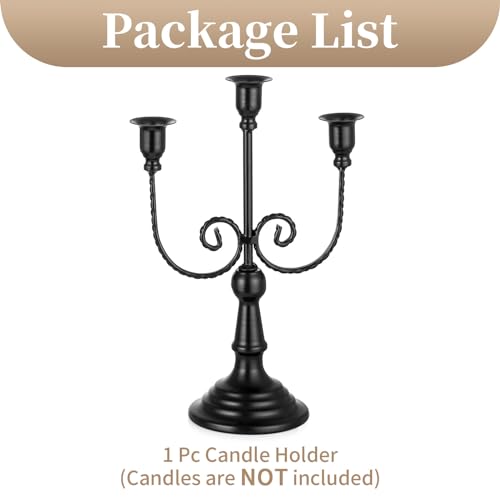 Black Candelabra Candle Holder