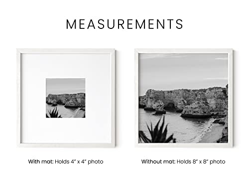 White Square Frames Set of 3 (3 Picture Frames)