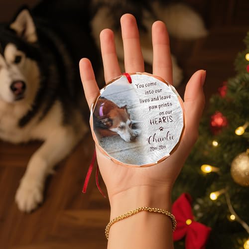 Personalized Memorial Pet Glass Ornament