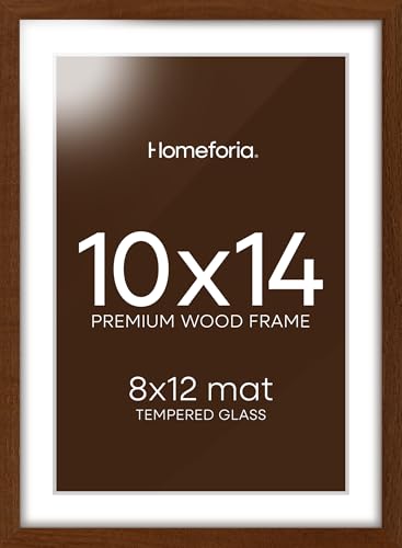 10x14 Brown Oak Picture Frame
