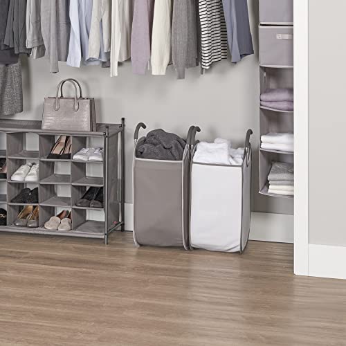 2 Tier Vertical Rolling Laundry Cart