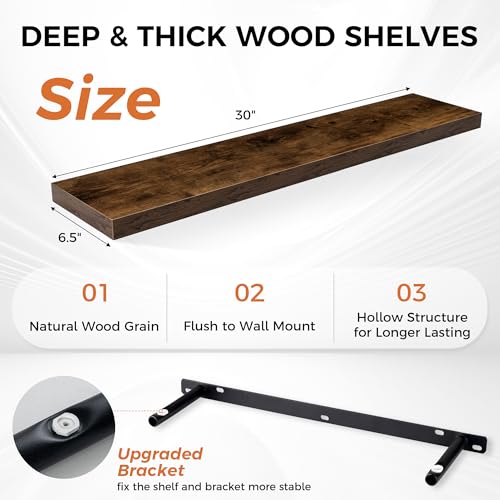 Floating Shelves for Wall (2 Count)