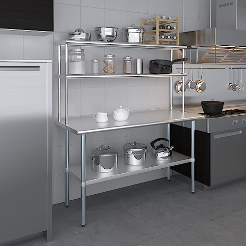 60 Inch Double Tier Overshelf