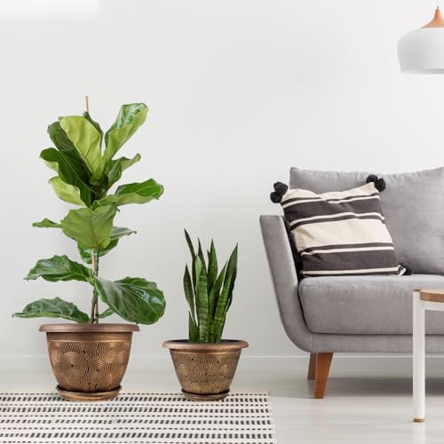 14 Inch Large Planter Pot for Plants Indoor Outdoor (4 Count)