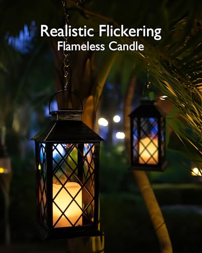 2 Pack 13'' Copper Solar Lanterns (2 Count)