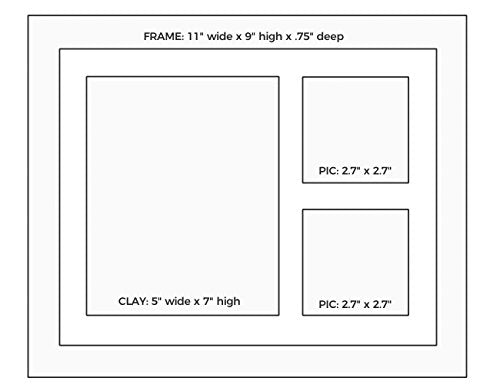 Baby Hand & Footprint Clay Keepsake Photo Frame Kit