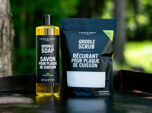 100% Plant Based Griddle Cleaning Soap and Salt Scrub Set