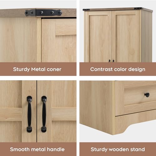 Wooden Armoire Wardrobe Closet with Drawers (2 Count)