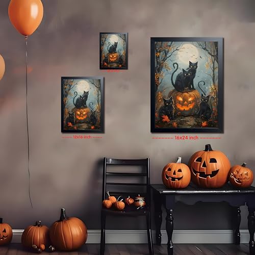 Halloween Black Cat Wall Art