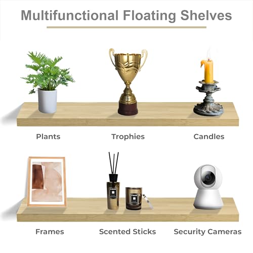 Floating Shelves for Wall Storage (3 Count)