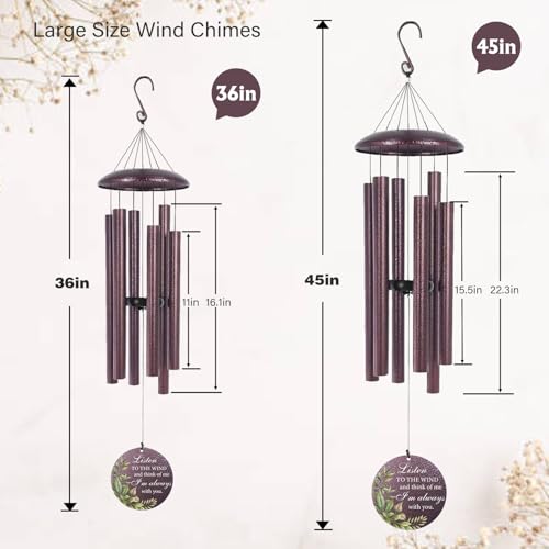 Personalized Memorial Wind Chime for Loss of Loved One 30
