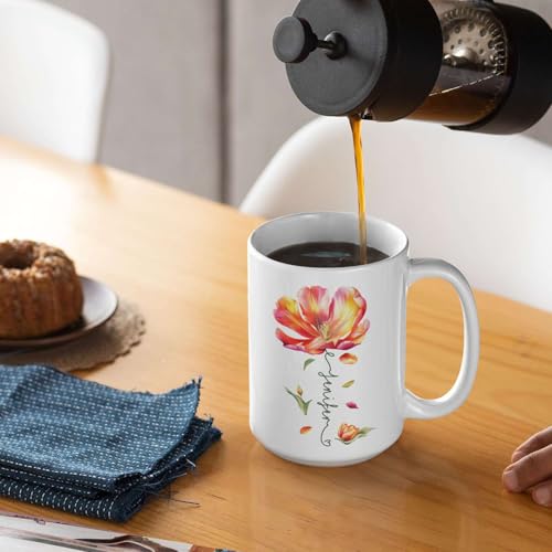 Personalized Flower Blossom Decorative Mug