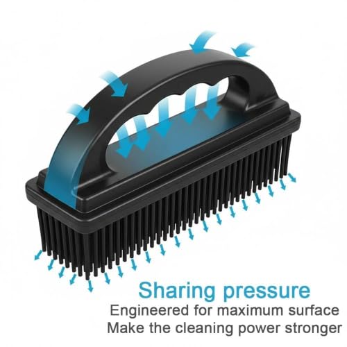 Rubber Brush Effortless Pet Hair & Lint Removal for Couches & Clothes