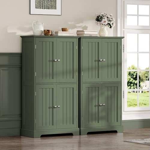 Bathroom Floor Cabinet with Adjustable Shelves