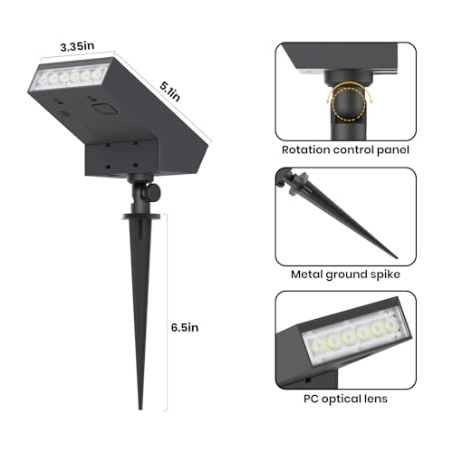 Solar Spot Lights Outdoor (2 Count)