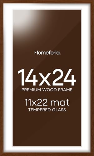 14x24 Brown Oak Picture Frame (2 Count)