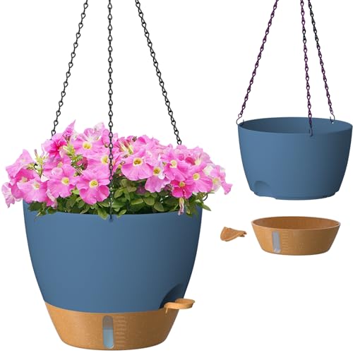 12 Inch Hanging Planters for Indoor Plants & Outdoor (2 Count)