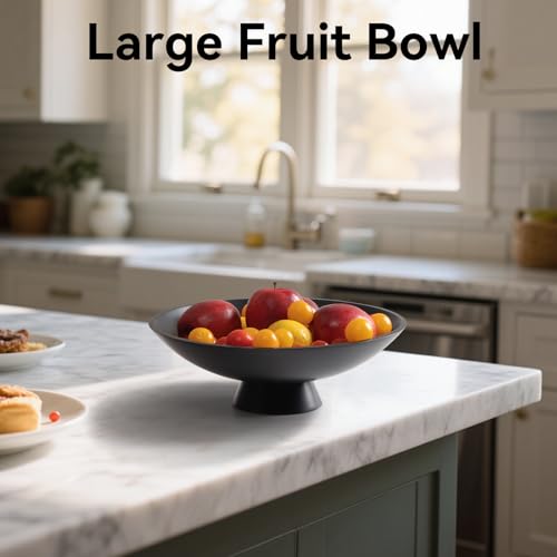 Decorative fruit bowl for Home Decor Large Modern Handicraft Key Bowl for Entryway Table Stylish Centerpiece Purse Bowl Pedestal bowl for Kitchen Counter Coffee Table