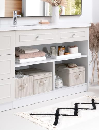 Fabric Storage Bins with Lids (3 Count)