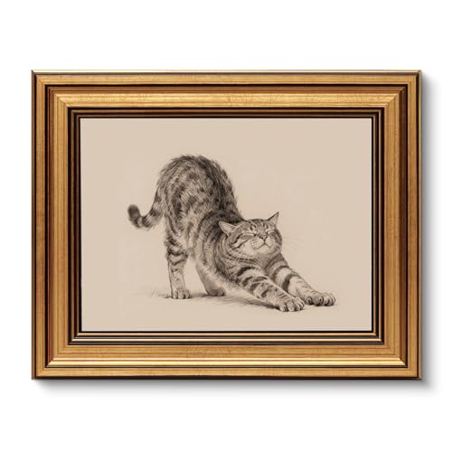 Vintage Gold Framed Wall Art for Living Room