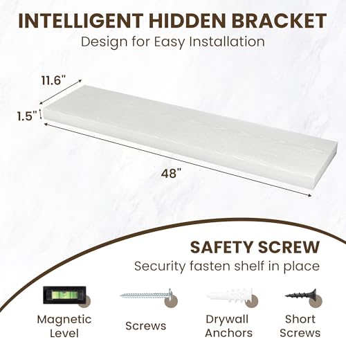 48 Inch Floating Shelves for Wall Set of 1